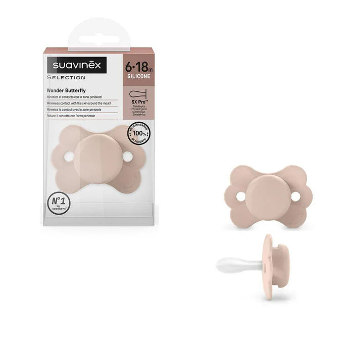 Suavinex Wonder Butterfly Silicone Physiological Pacifier 6-18 M - Healtsy