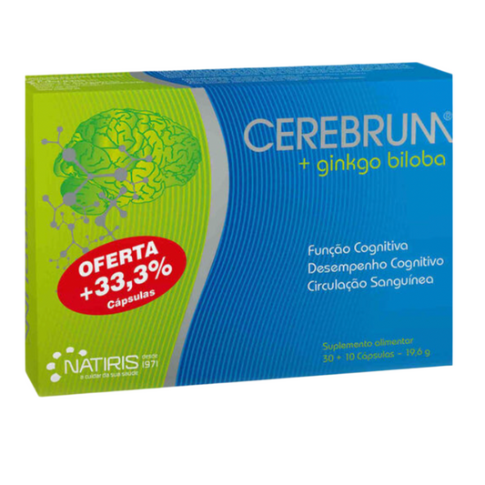 Cerebrum +ginkgo biloba (x30 capsules) + Offer 10 capsules - Healtsy