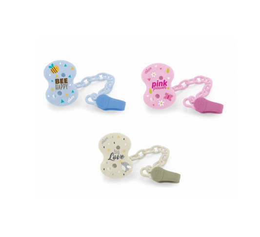 Chicco Pacifier Clip Assorted Colors (ref. Ch.Ace6202300000) - Healtsy