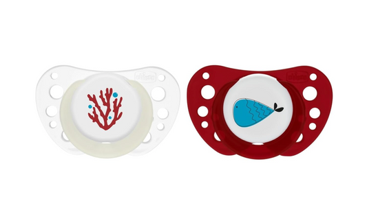 Chicco Physio Air Pacifier_ Red_ 16-36M (x2 units)