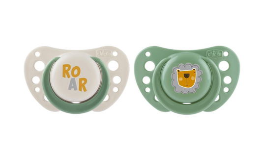 Chicco Physio Air Pacifier_ Green_ 2-6M (x2 units)