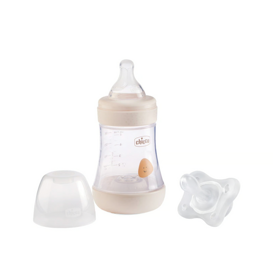 Chicco Biberón Perfect 5 - 150ml + Chupete Minisoft