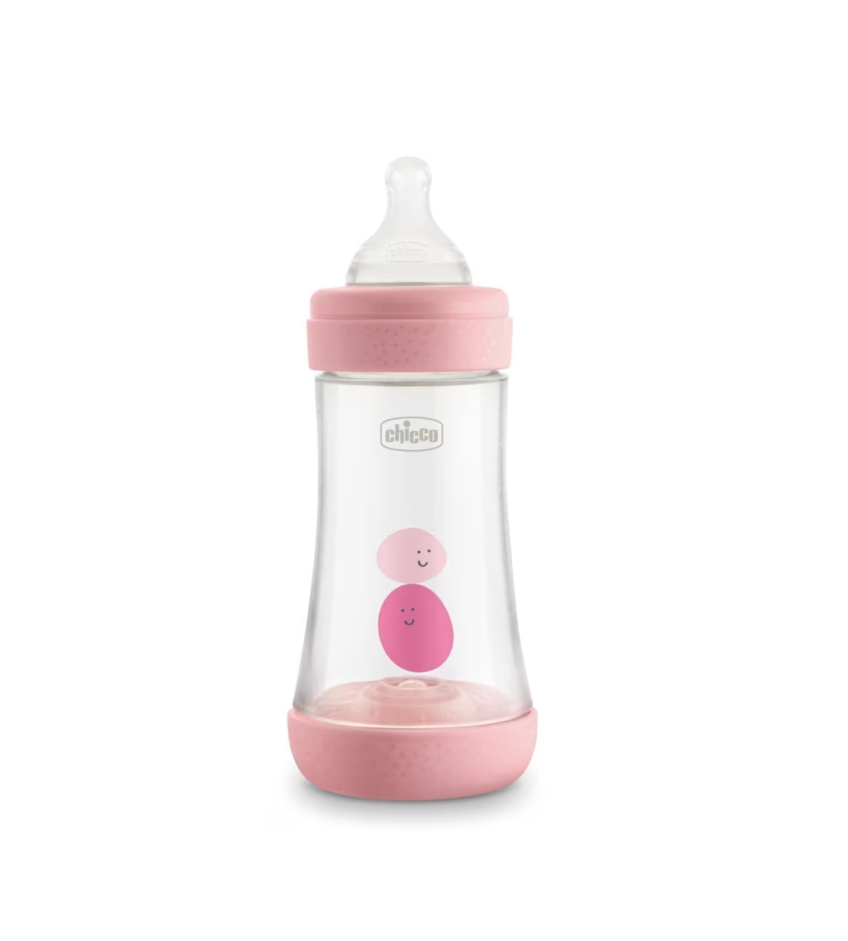 Chicco Baby Bottle Perfect5_ Pink_Medium_Silicone - 240ml - Healtsy