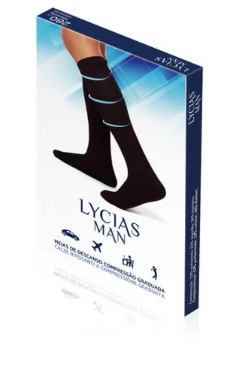 Lycias Man Sock _Size 3_Black - Healtsy