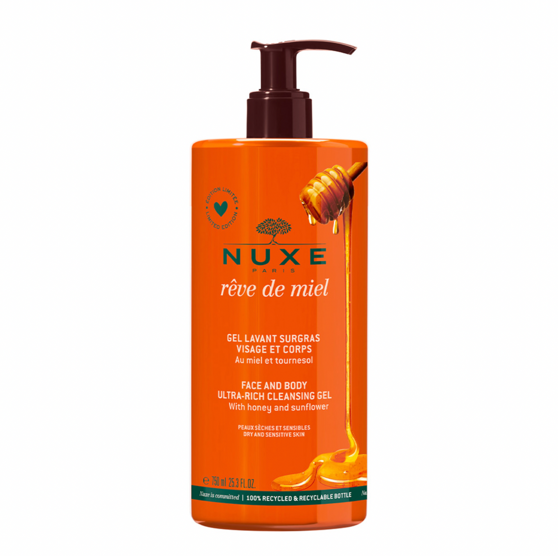 Nuxe Reve De Miel Supergrasing Cleansing Gel - 750ml - Healtsy