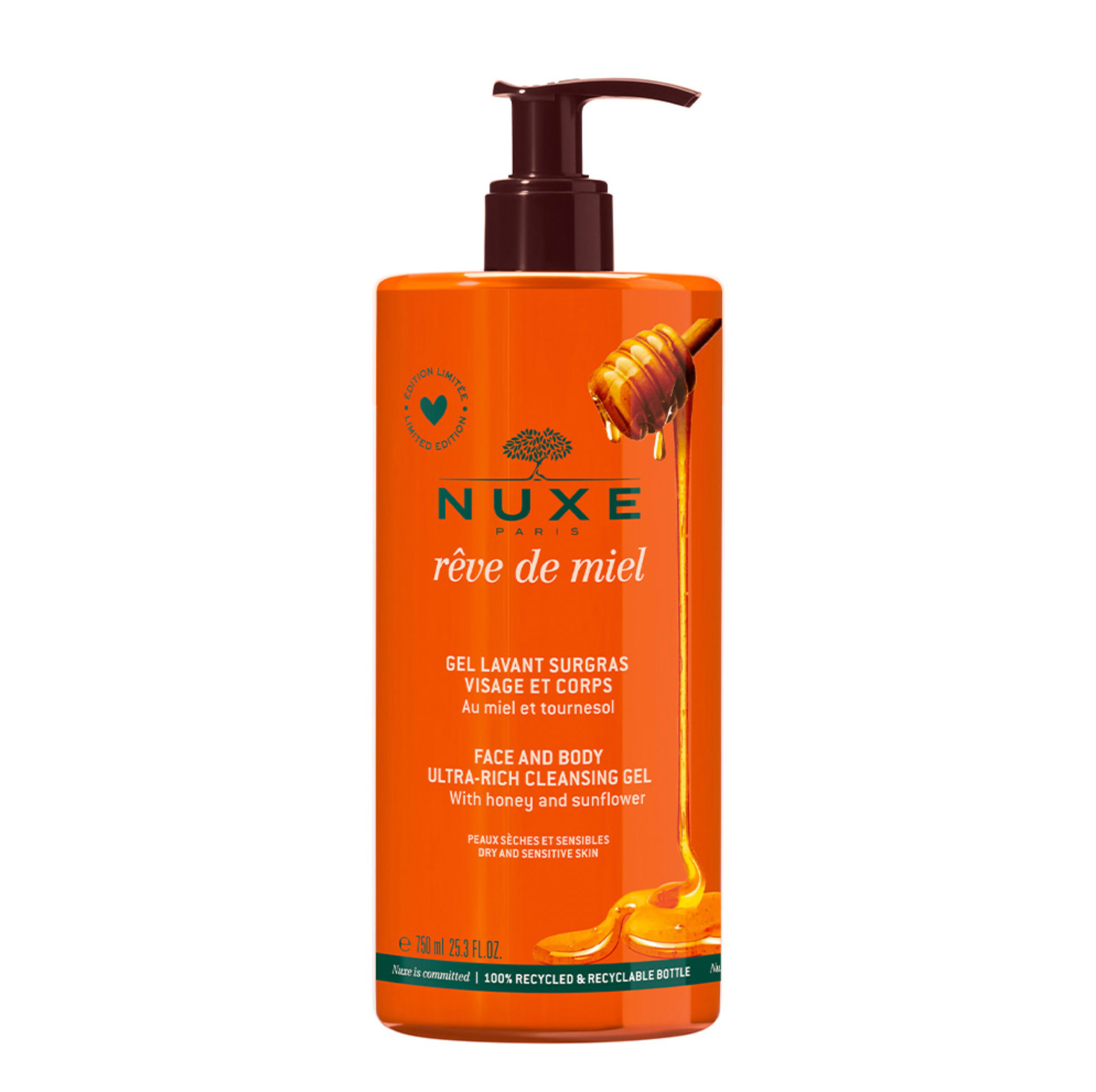 Nuxe Reve De Miel Supergrasing Cleansing Gel - 750ml - Healtsy