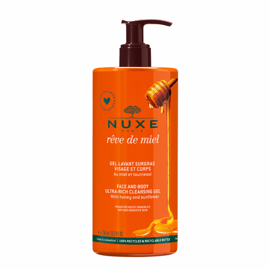 Nuxe Reve De Miel Supergrasing Cleansing Gel - 750ml - Healtsy