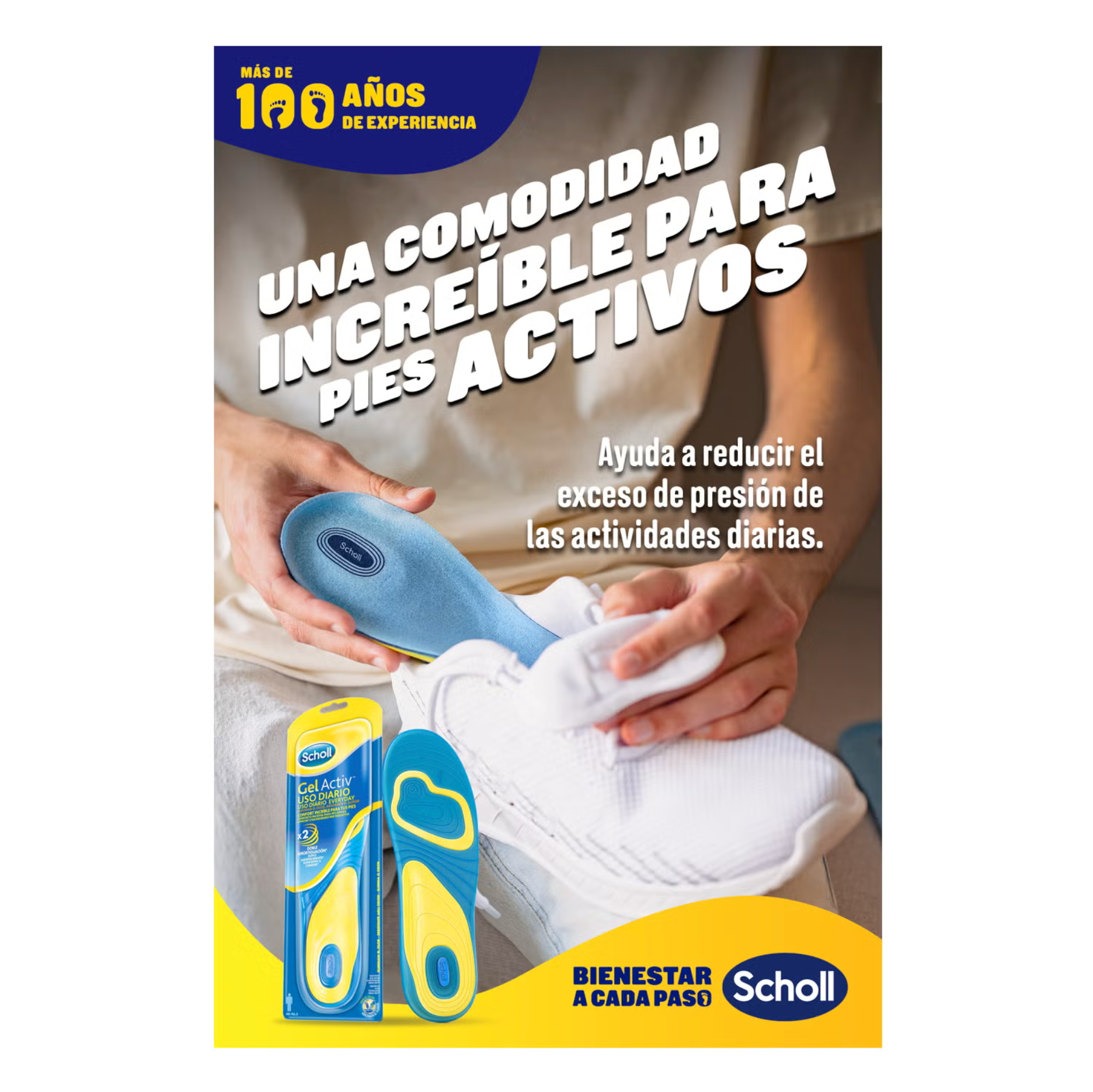 Dr Scholl Gelactiv Insole Men's Daily Use (x2 units) - Healtsy