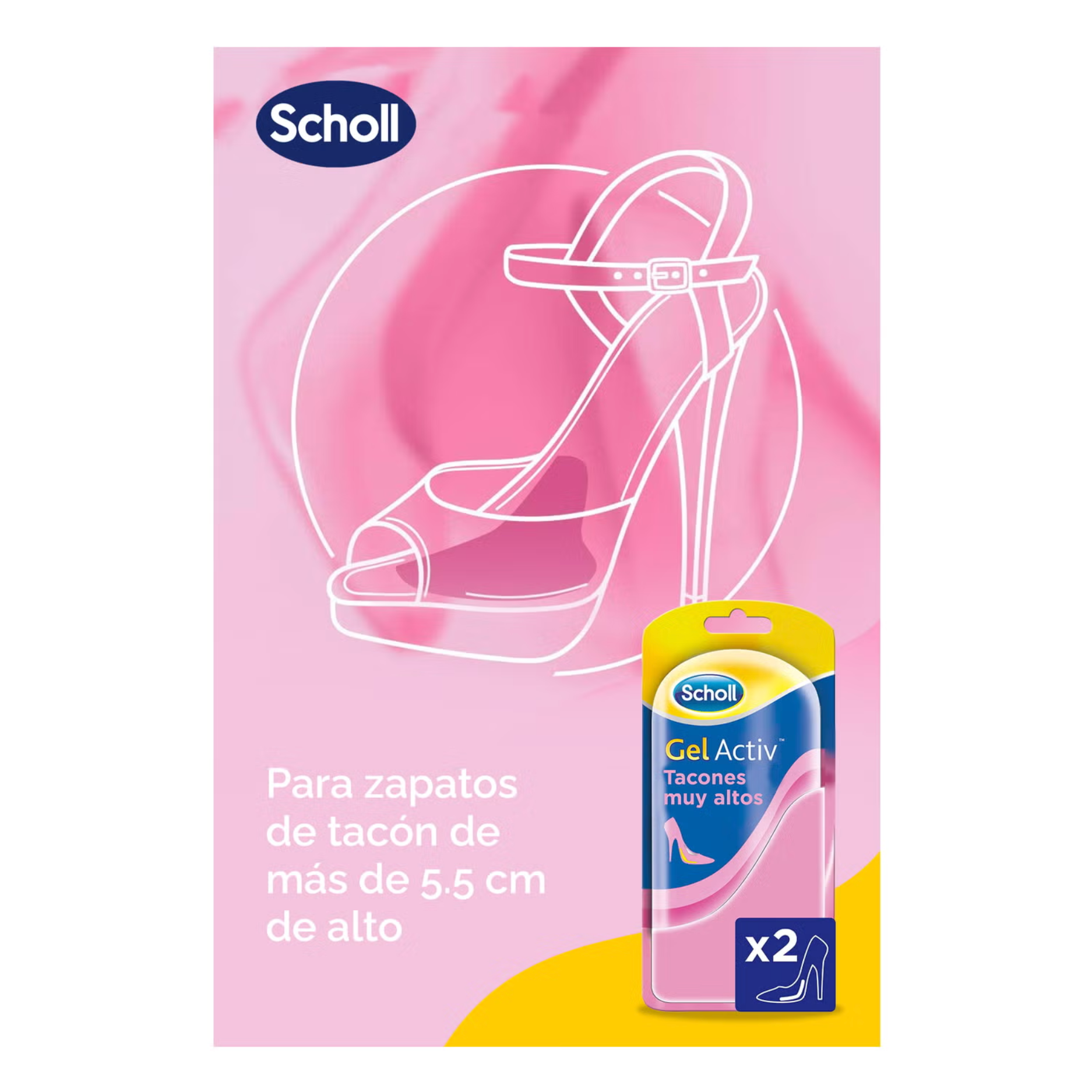 Dr Scholl Gelactiv Very High Heel Insole (x2 units) - Healtsy
