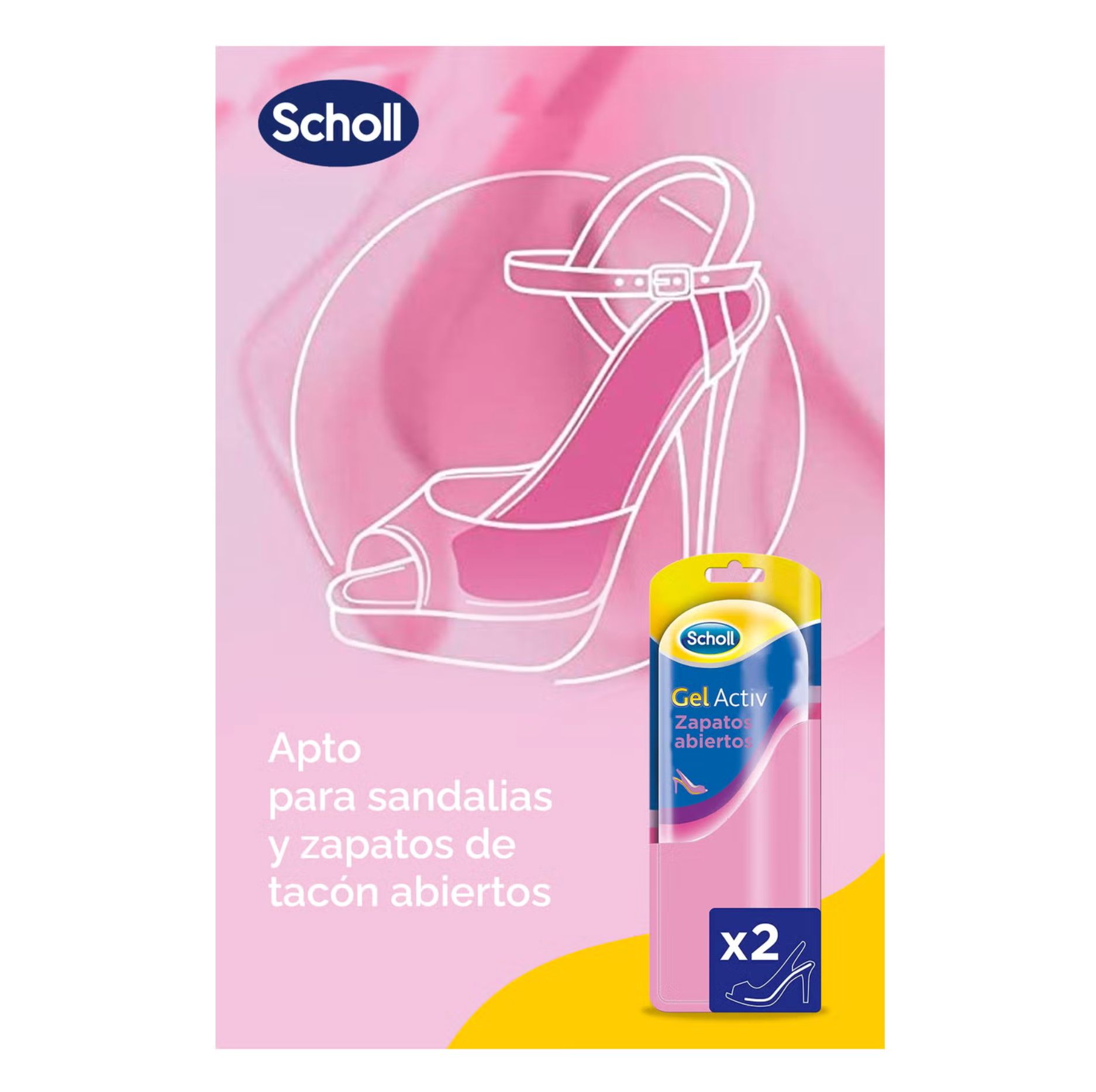 Dr Scholl Gelactiv Insole Open Shoes (x2 units) - Healtsy