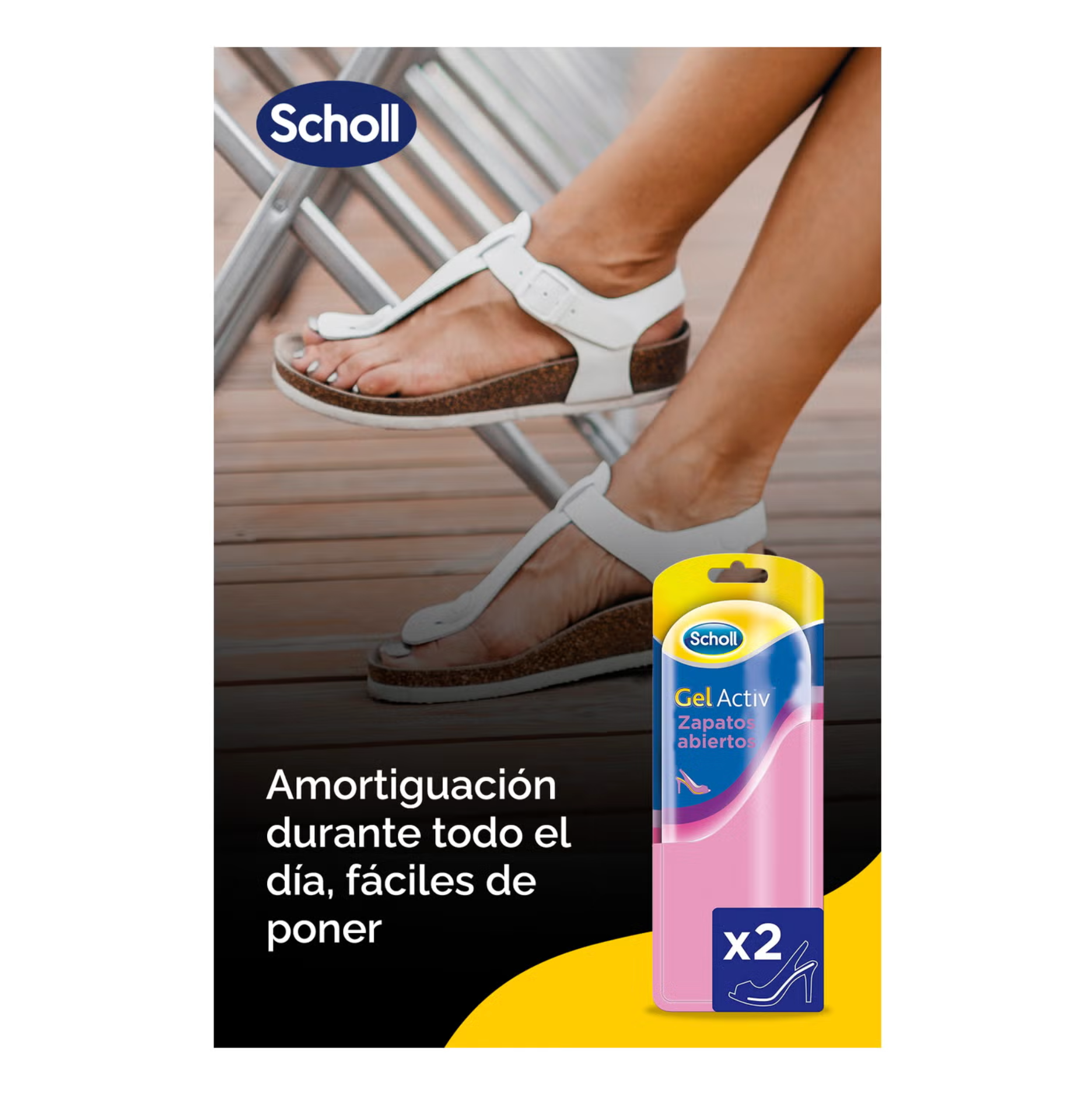 Dr Scholl Gelactiv Insole Open Shoes (x2 units) - Healtsy