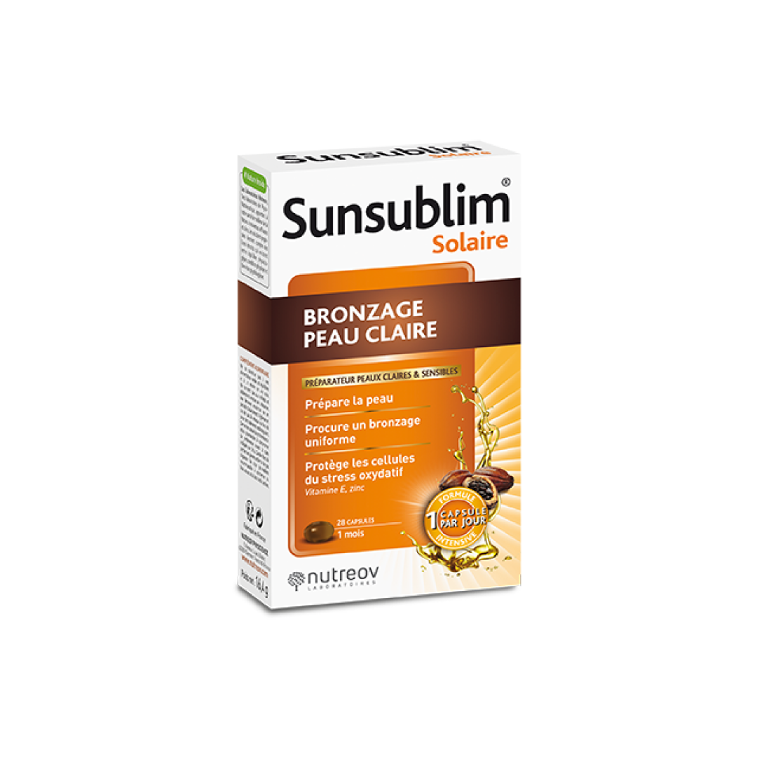 Nutreov Sunsublim Bronzer for Fair Skin (x28 capsules)