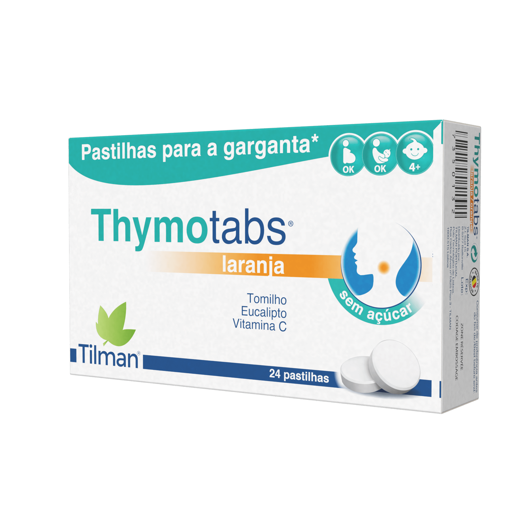 Tilman Thymotabs Orange Throat Lozenges (x24 units) - Healtsy