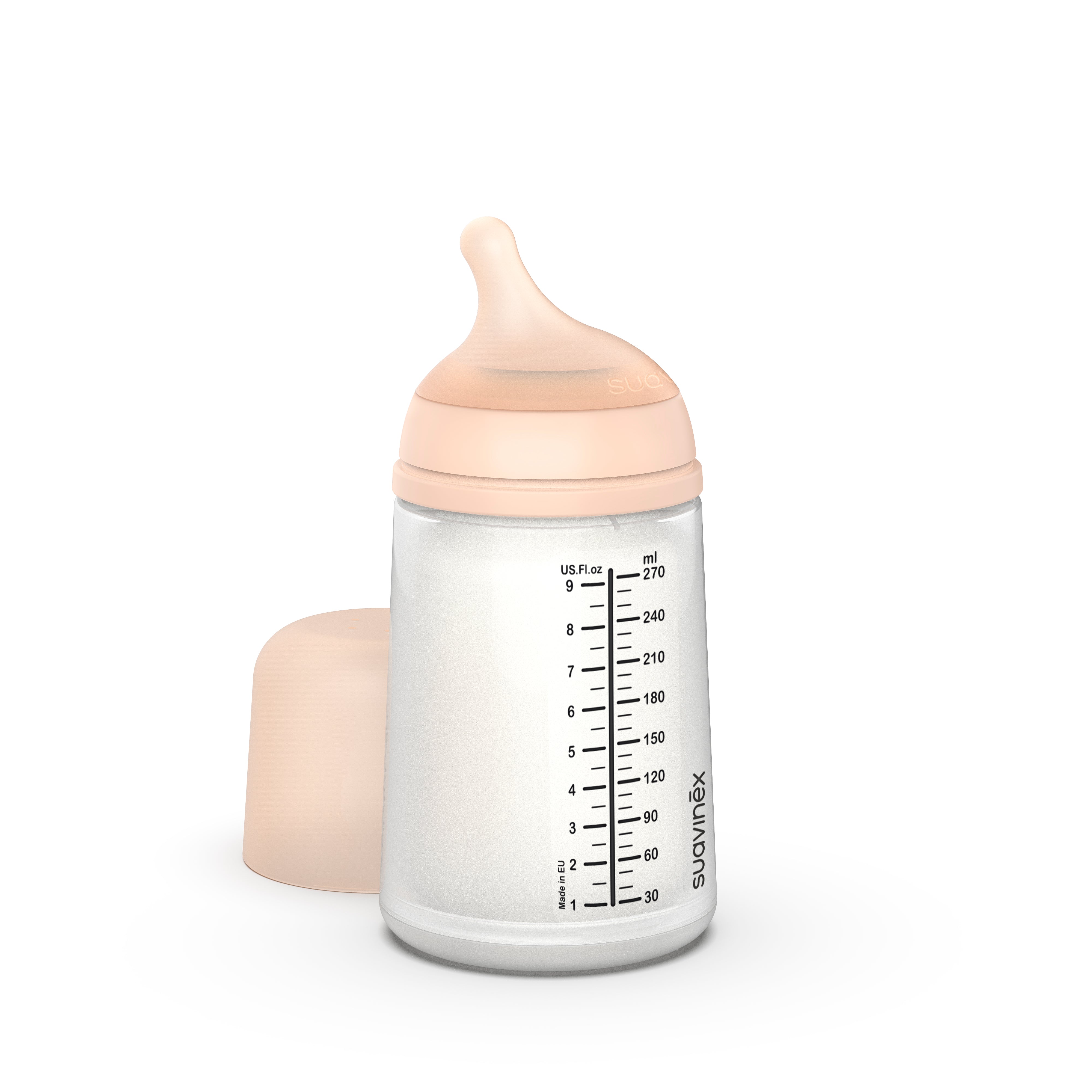 Suavinex Zero Bottle with Anti-Colic Silicone Teat - Medium - 270ml - Fair - Healtsy