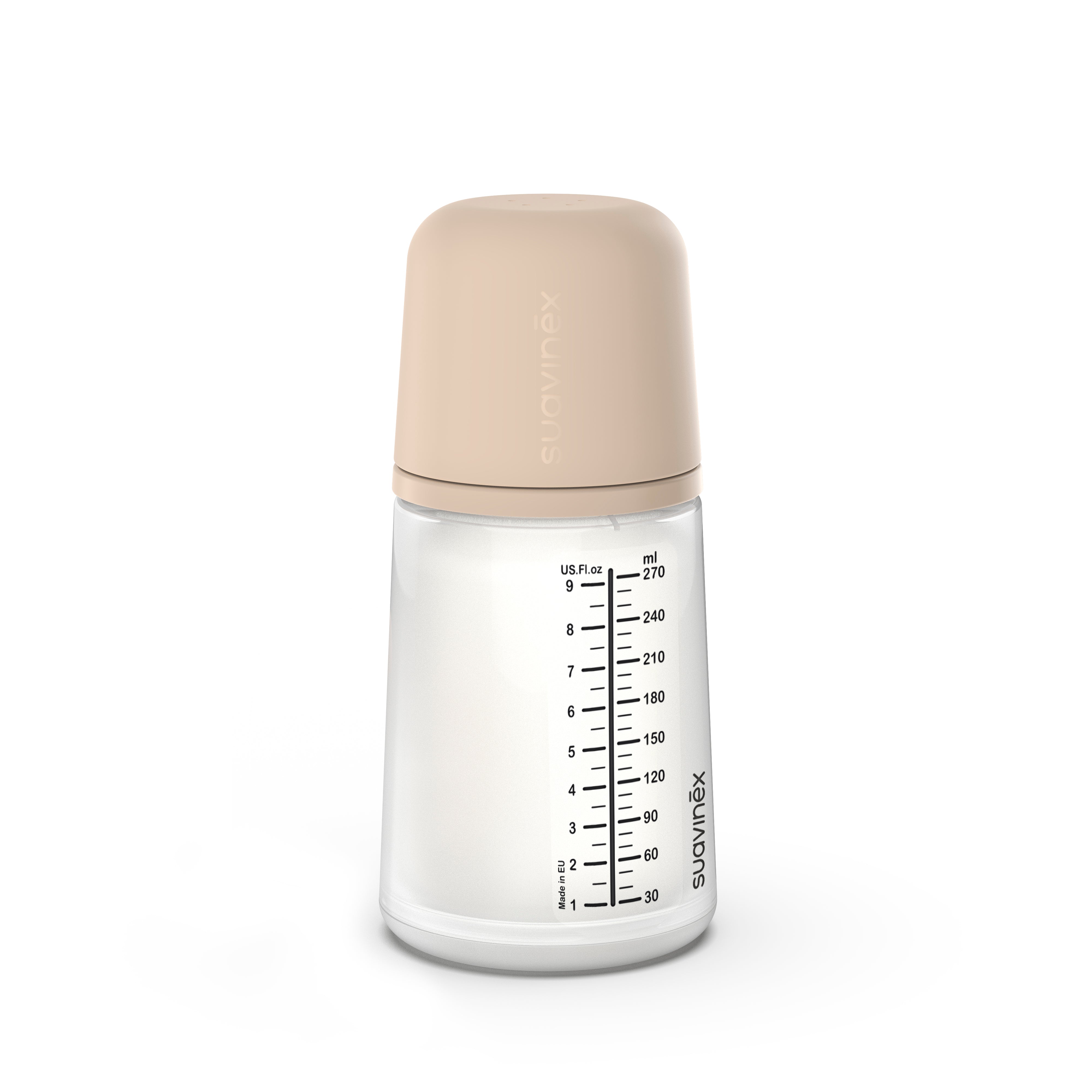 Suavinex Zero Bottle with Anti-Colic Silicone Teat - Medium - 270ml - Light - Healtsy