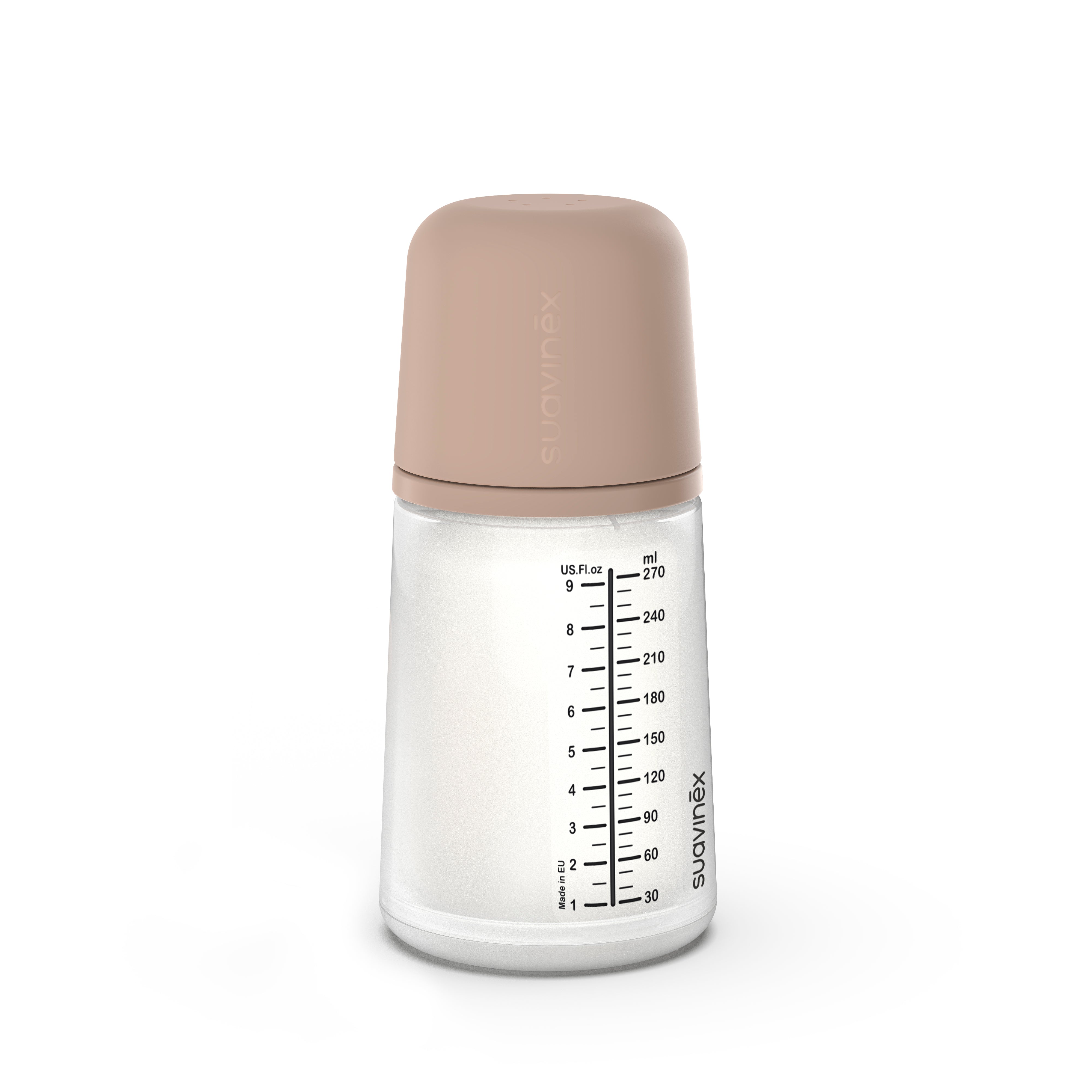 Suavinex Zero Bottle with Anti-Colic Silicone Teat - Medium - 270ml - Medium - Healtsy