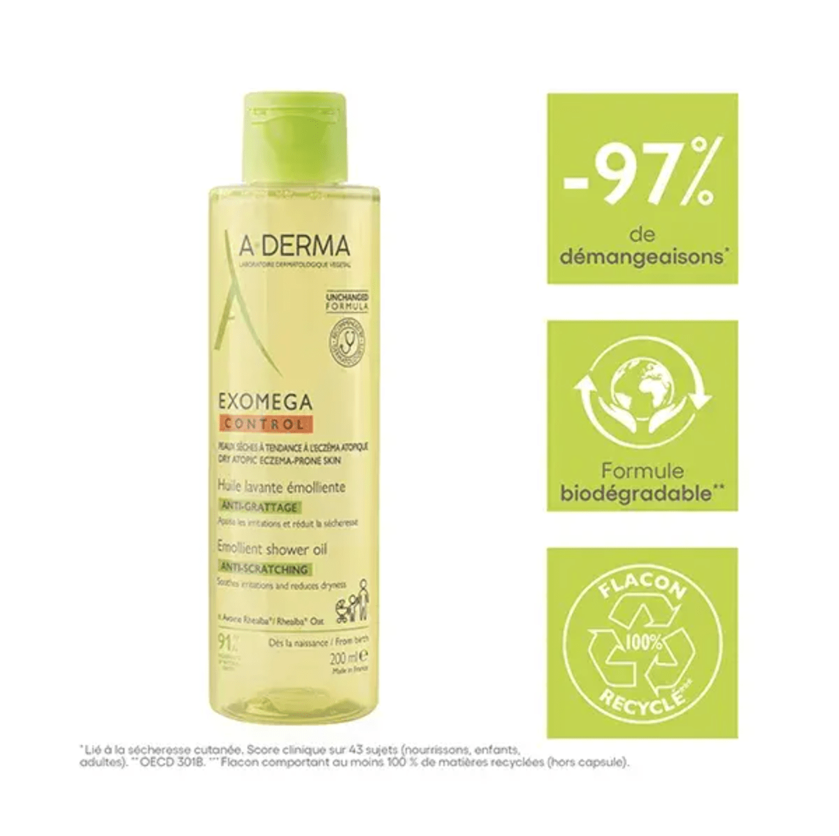 A - Derma Exomega Control Cream - 400ml + Offer Shower Oil - 200ml – Buy Now at Healtsy