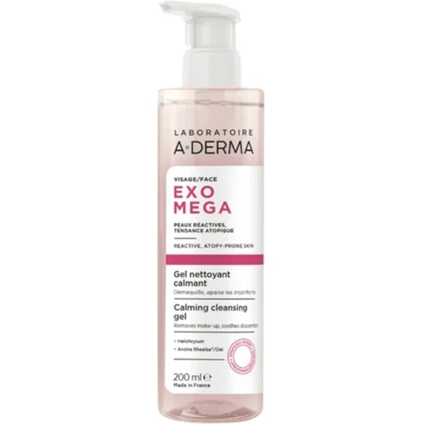 A-Derma Exomega Soothing Cleansing Gel 200ml - Healtsy