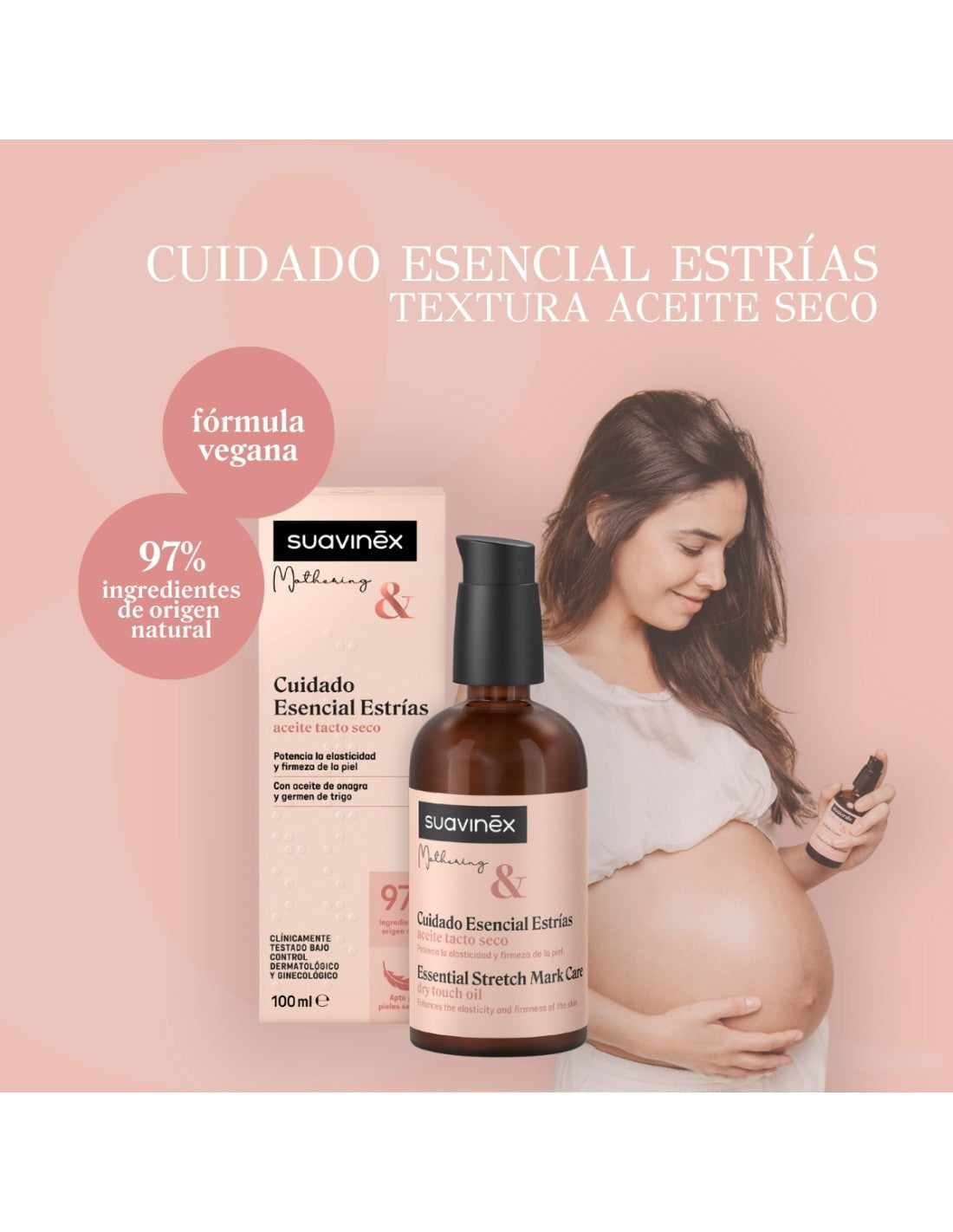 Suavinex Mothering and Anti-Stretch Mark Body Oil 100ml - Healtsy