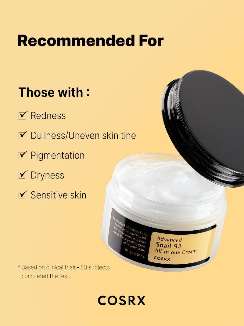 Cosrx Advanced Snail 92 All In One Cream 100ml - Healtsy