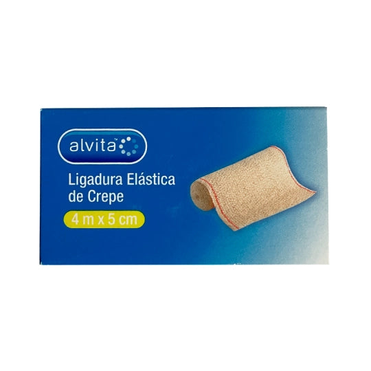 Alvita Crepe Elastic Bandage _ 4m x 5cm - Healtsy