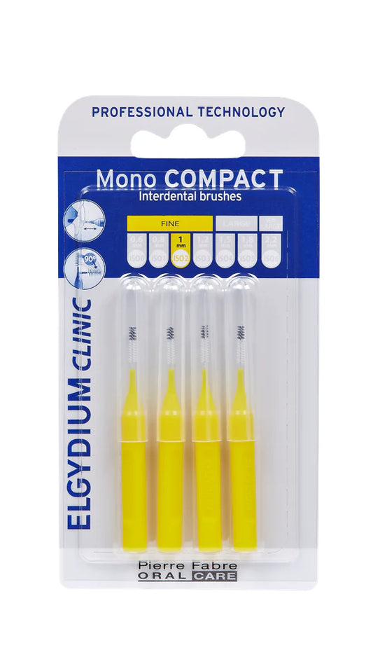 Elgydium Clinic Brush Mono Compact Yellow (x4 units) - Healtsy