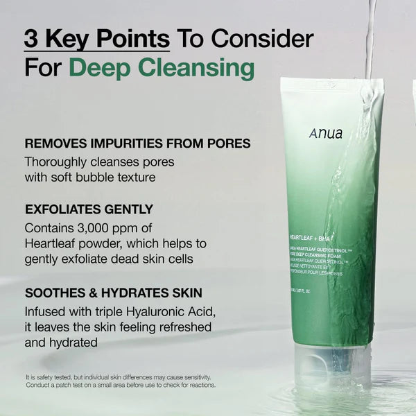 Anua Heartleaf Quercetinol Pore Deep Clean 150ml - Healtsy