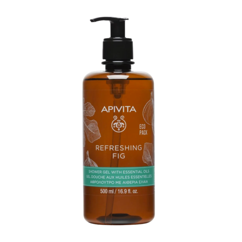 Apivita Refreshing Fig Shower Gel 500ml - Healtsy