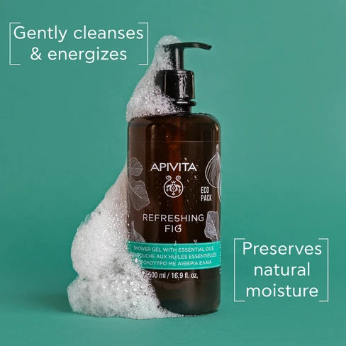 Apivita Refreshing Fig Shower Gel 500ml - Healtsy