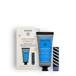 Apivita Hugs and Kisses Hypericum Hand Cream 50ml + Cocoa Lip Stick 4.4g - Healtsy