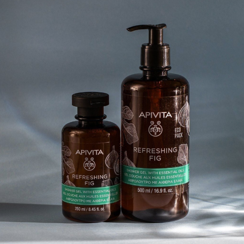 Apivita Refreshing Fig Shower Gel 500ml - Healtsy