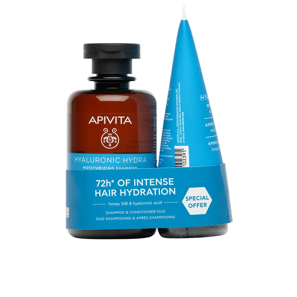 Apivita Hyaluronic Hydra Shampoo 250ml + Conditioner 150ml - Healtsy