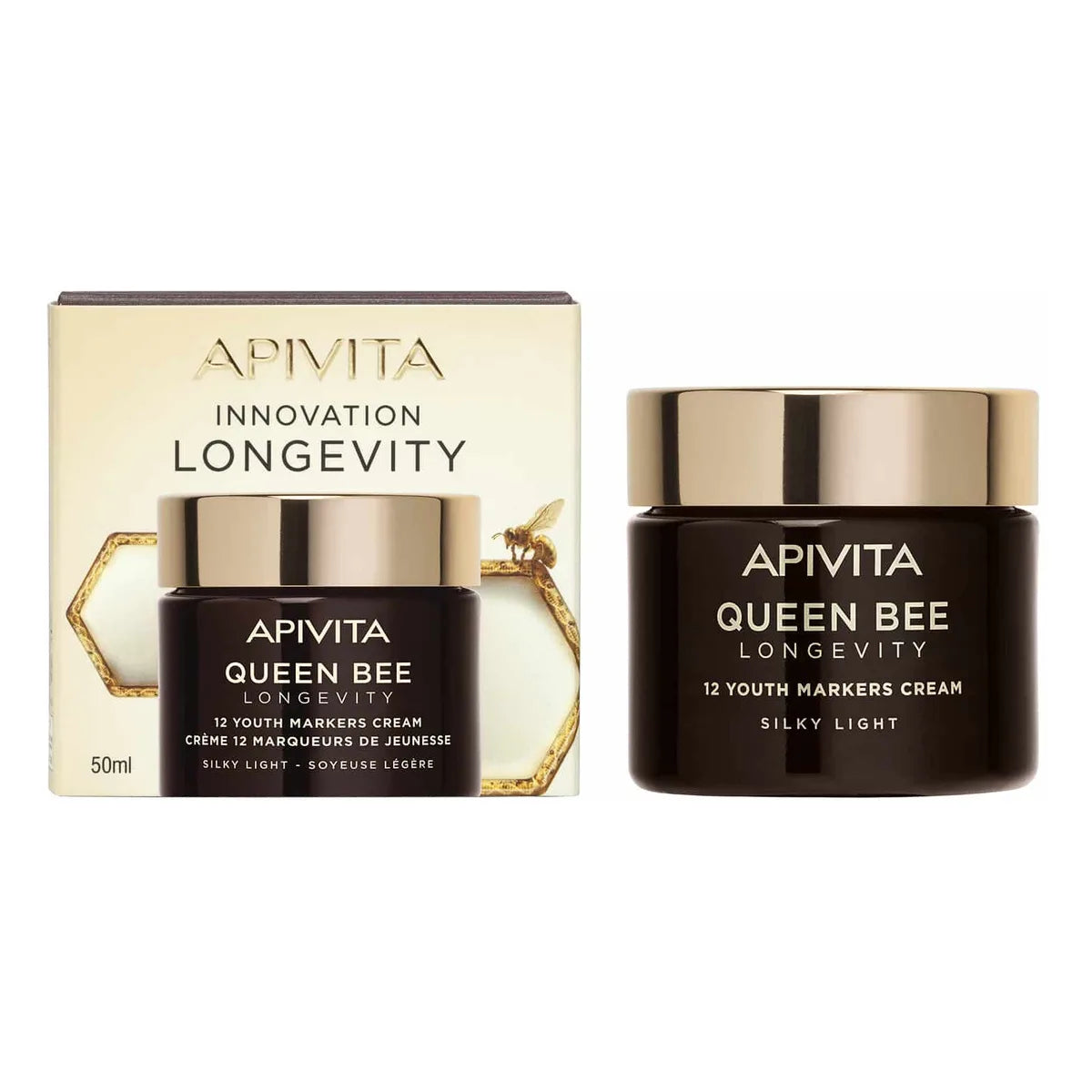 Apivita Queen Bee Longevity Light Cream 50ml - Healtsy