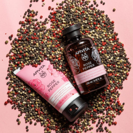Apivita Body Duschgel Rose Pepper – 250 ml