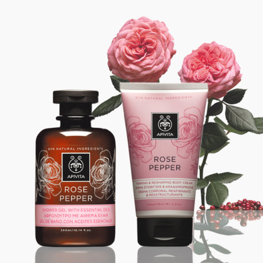 Apivita Body Duschgel Rose Pepper – 250 ml