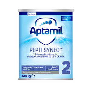 Aptamil Pepti Syneo baby formula packaging on a white background