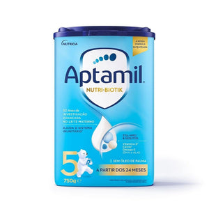 Aptamil milk powder packaging on a white background