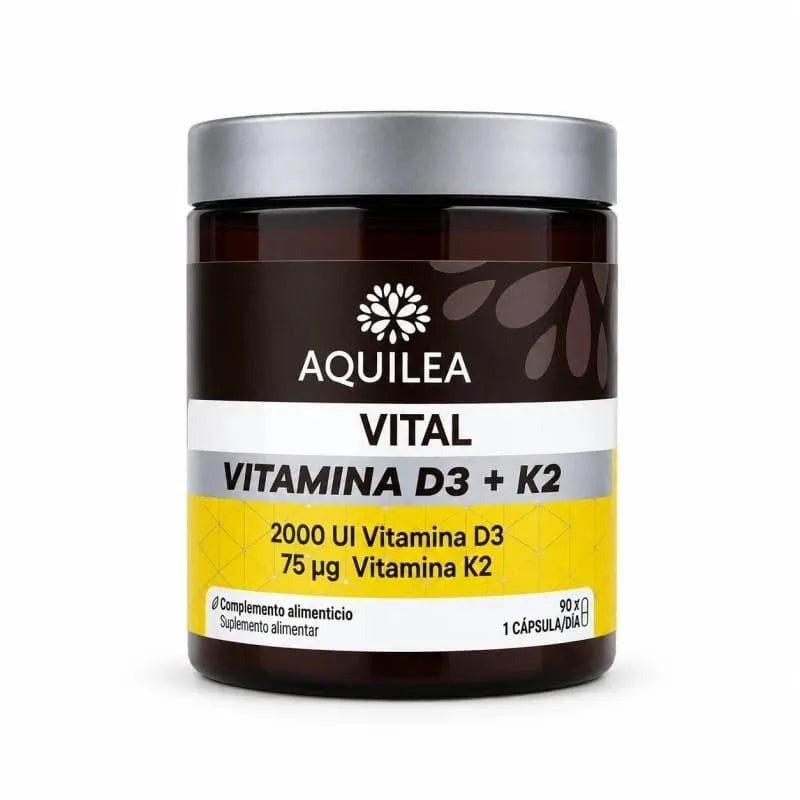 Aquilea Vital Vitamina D3 + K2 (x90 capsules) - Healtsy