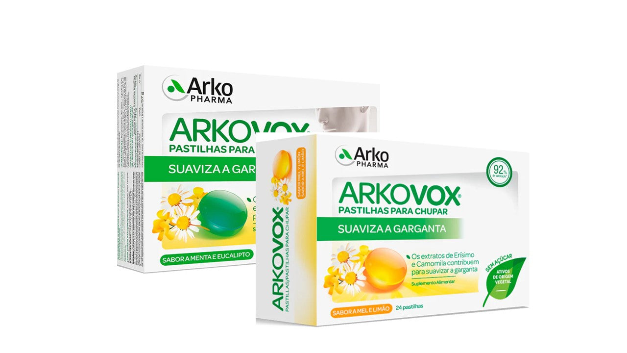 Arkovox Honey Lemon (x24 tablets) + Arkovox Mint Eucalyptus (x24 tablets)