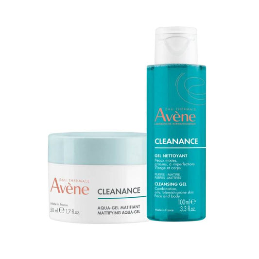 Avene Cleanance Aqua-Gel Cream - 50ml + Avene Cleanance Cleansing Gel - 100ml - Healtsy