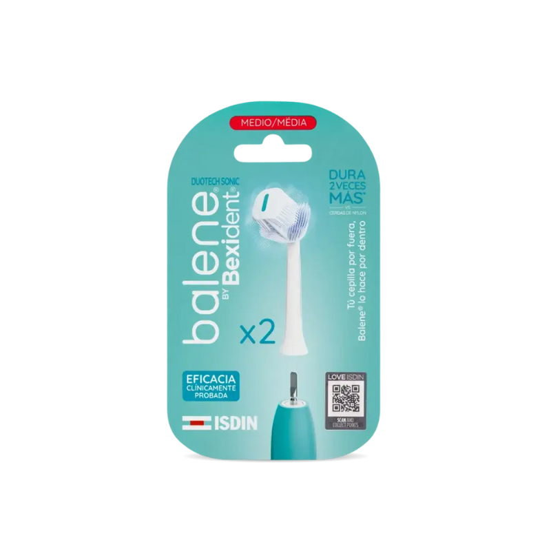 Balene by Bexident Duotech Toothbrush - Medium (2 refills)