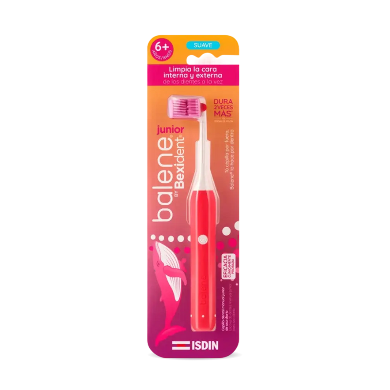 Balene by Bexident Junior Toothbrush _ 6A+ _ Fuchsia - Healtsy