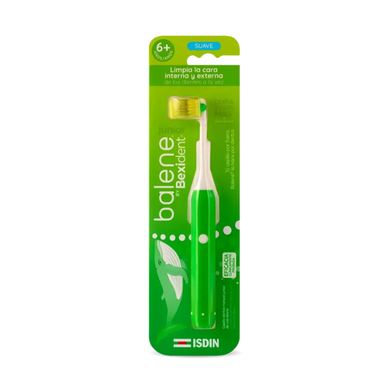 Balene By Bexident Junior Toothbrush _ 6A+ _ Green - Healtsy