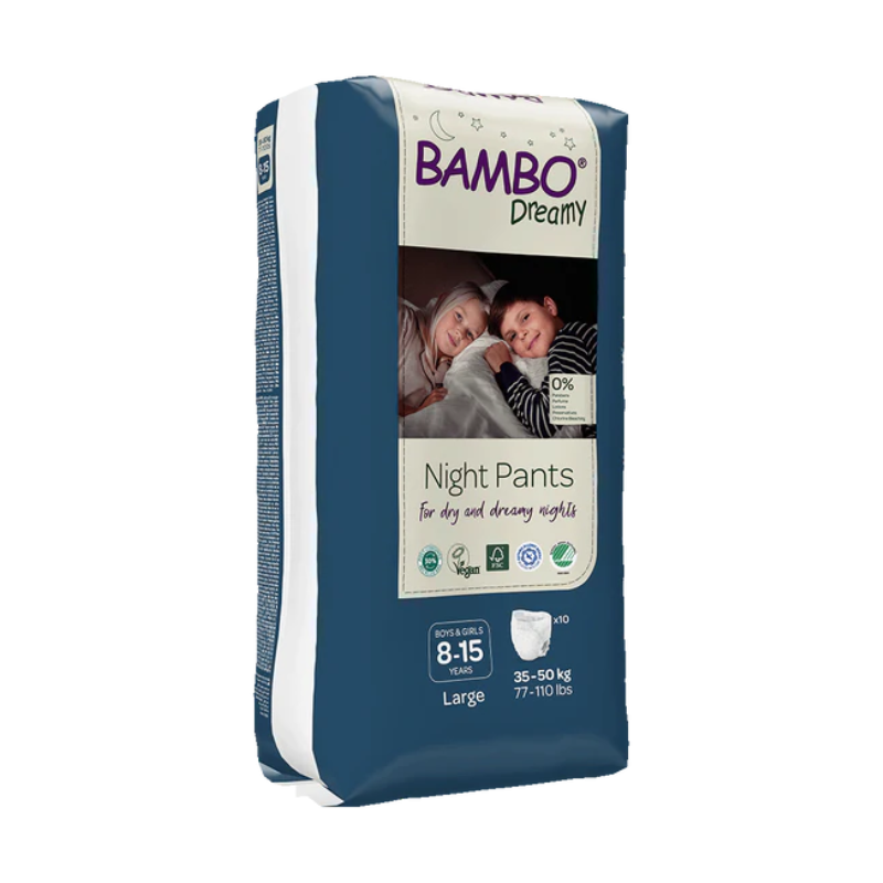 Bambo Dreamy Nighttime Diapers_Size L_ 8-15 Years (10 units) - Healtsy