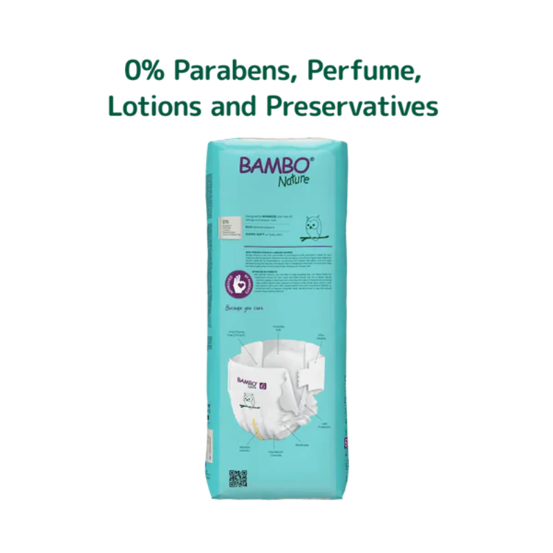Bambo Nature Diapers - Size 6 - XXL - 16kg+ (40 units) - Healtsy