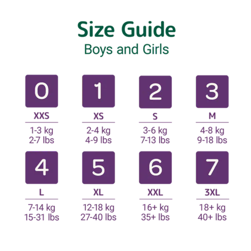 Bambo Nature Diapers - Size 6 - XXL - 16kg+ (40 units) - Healtsy