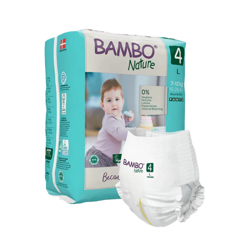 Bambo Nature Diaper Pull-Ups - Size 4-L - 7-14kg (20 units) - Healtsy