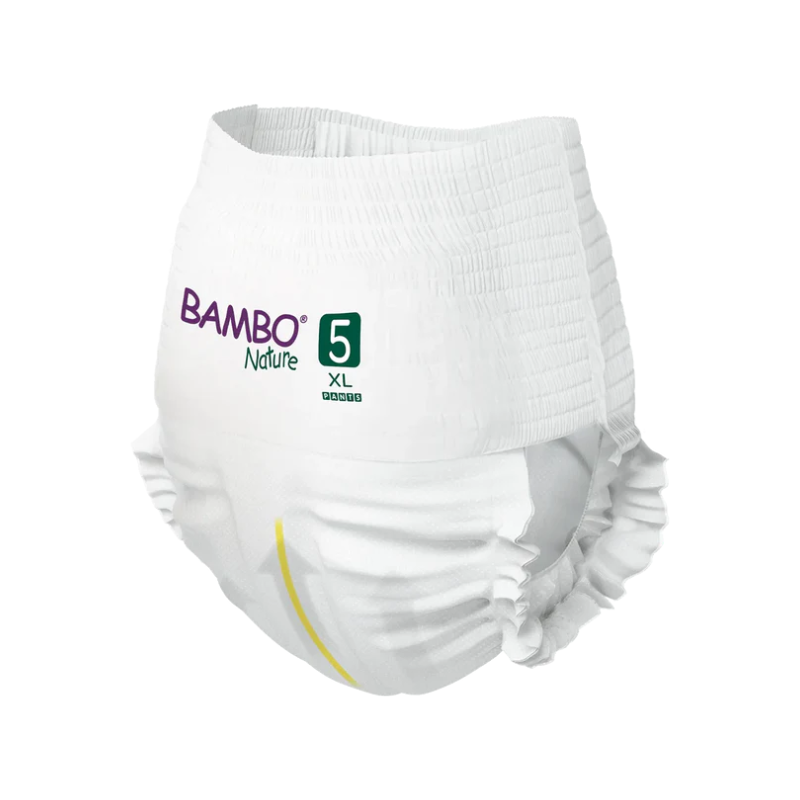 Bambo Nature Diapers Pants- Size 5 - XL - 12-18kg (19 units) - Healtsy