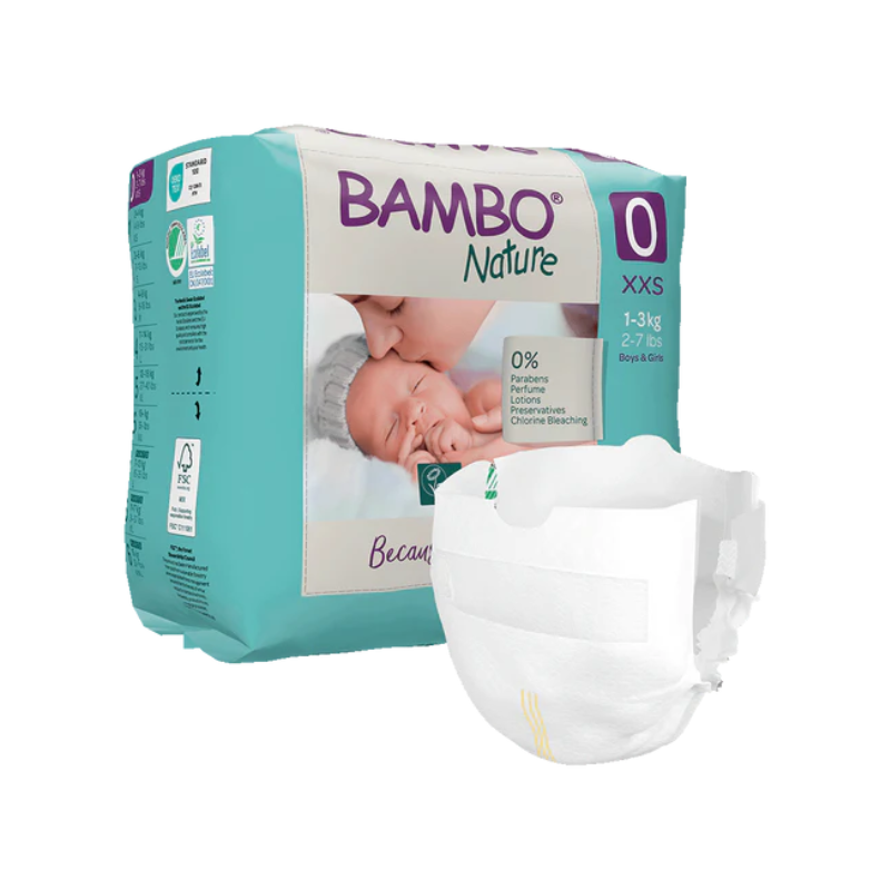 Bambo Nature Premature Diapers - 1-3kg (24 units) - Healtsy