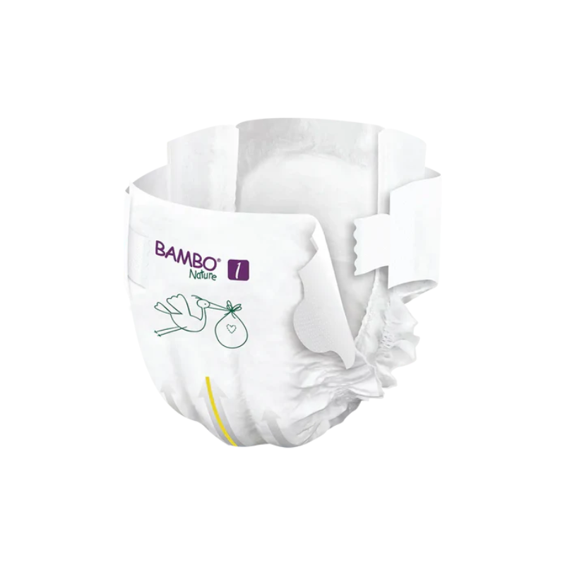 Bambo Nature Diapers - Size 1 - XS - 2-4kg (2 units) - Healtsy